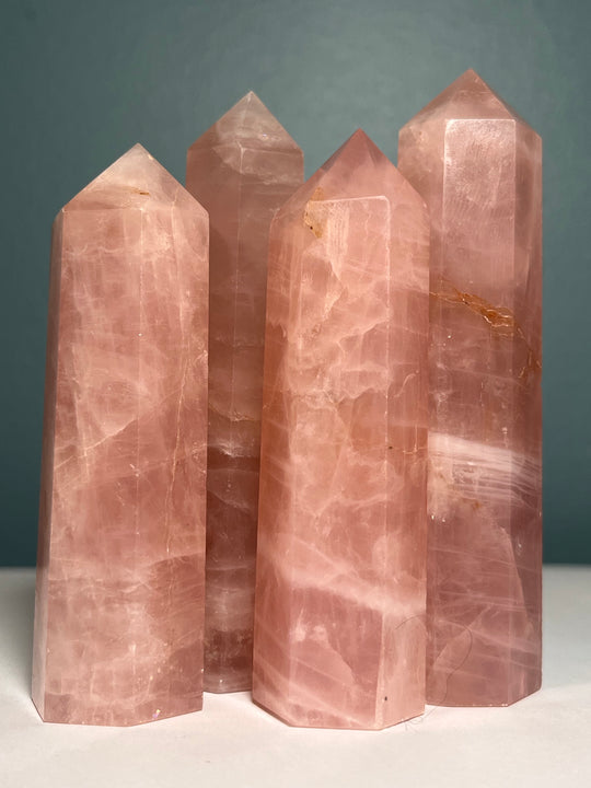 Rose Quartz Crystal Towers